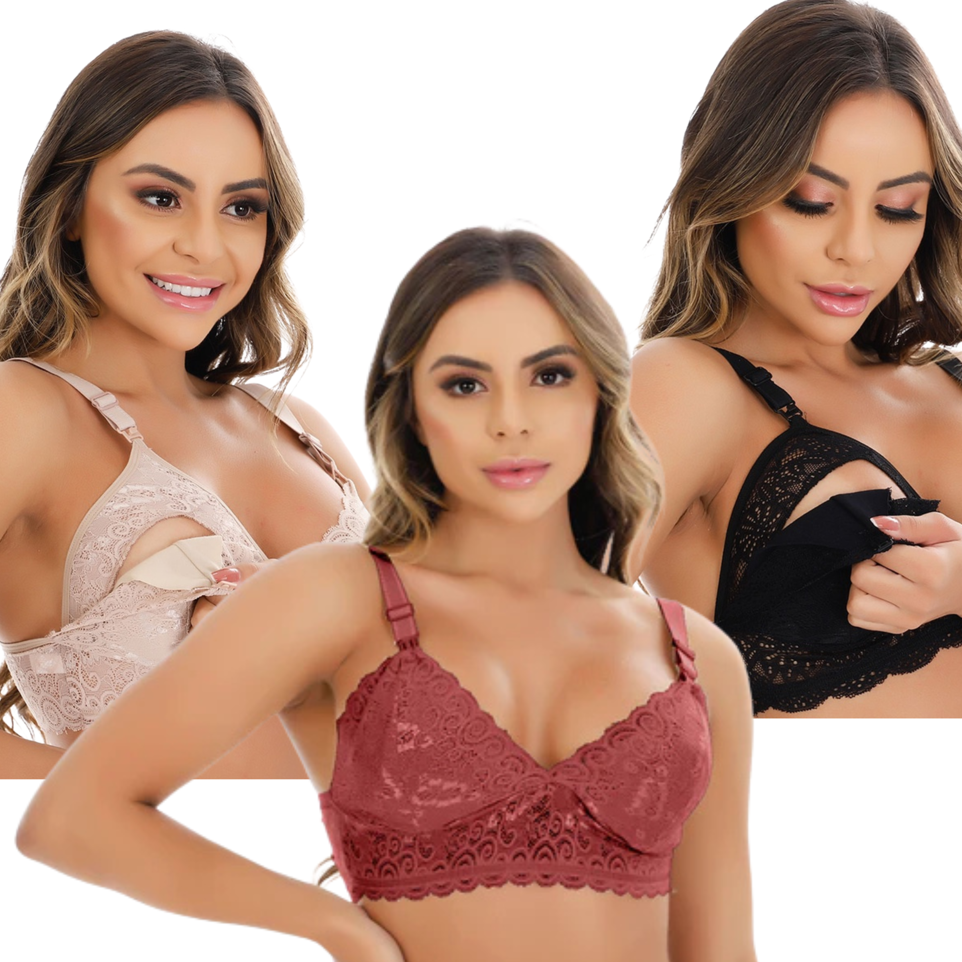 Sutiã Amamentação Renda Confort® - PAGUE 1, LEVE 3